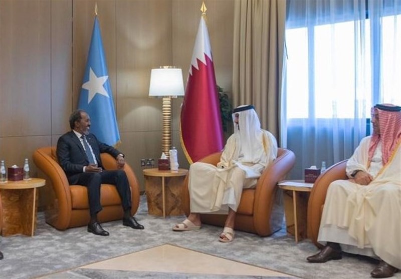گفت‌وگوی رئیس جمهور سومالی با امیر قطر در دوحه