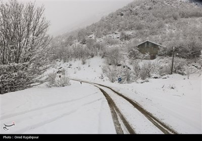 بارش برف در اشکورات گیلان