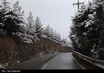 بارش برف در مشهد