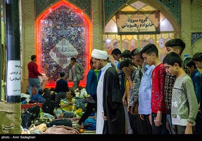 مراسم معنوی اعتکاف در مسجد جامع شهدا شیراز