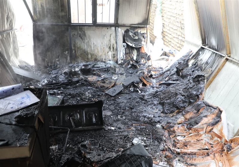 آتش‌سوزی یک خانه در بلوار رسالت مشهد