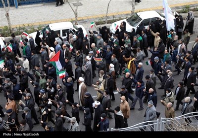 راهپیمایی مردم مشهد در حمایت از فلسطین و یمن