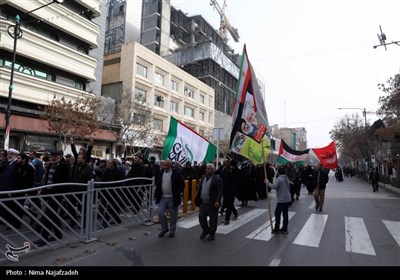 راهپیمایی مردم مشهد در حمایت از فلسطین و یمن