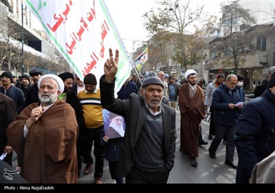 راهپیمایی مردم مشهد در حمایت از فلسطین و یمن
