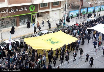 راهپیمایی مردم مشهد در حمایت از فلسطین و یمن