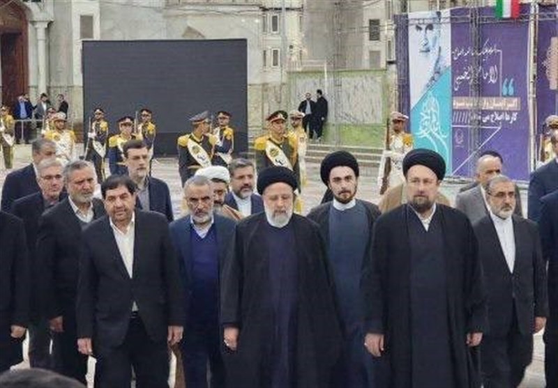 تجدید میثاق رئیس‌جمهور و هیئت دولت با آرمان‌های امام خمینی