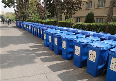 جمع‌آوری بیش از 14000 کیلوگرم پسماند خشک از دانشگاه تهران طی 2 ماه