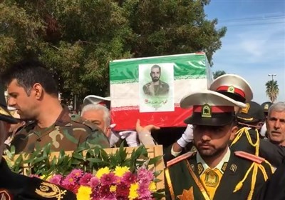 تشییع شهید مدافع امنیت در بوشهر