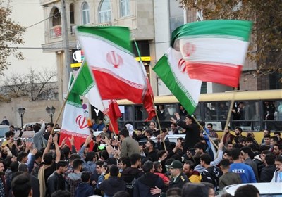 شادمانی مردم بجنورد از پیروزی تیم ملی فوتبال ایران