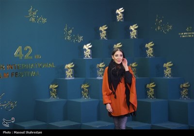 سحر جعفری جوزانی بازیگر در حاشیه پنجمین روز چهل و دومین جشنواره فیلم فجر