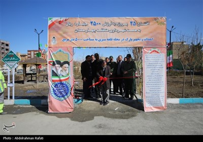مراسم افتتاح پروژه های شهرداری همدان- عکس استانها تسنیم