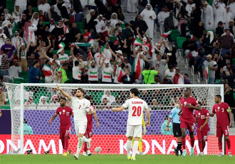 المنتخب الإیرانی یخسر أمام نظیره القطری فی نصف نهائی بطولة کأس آسیا لکرة القدم
