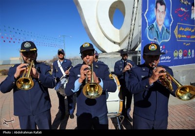 آیین نامگذاری میدان شهید سرلشگر خلبان محمد نوژه در همدان