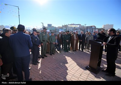 آیین نامگذاری میدان شهید سرلشگر خلبان محمد نوژه در همدان