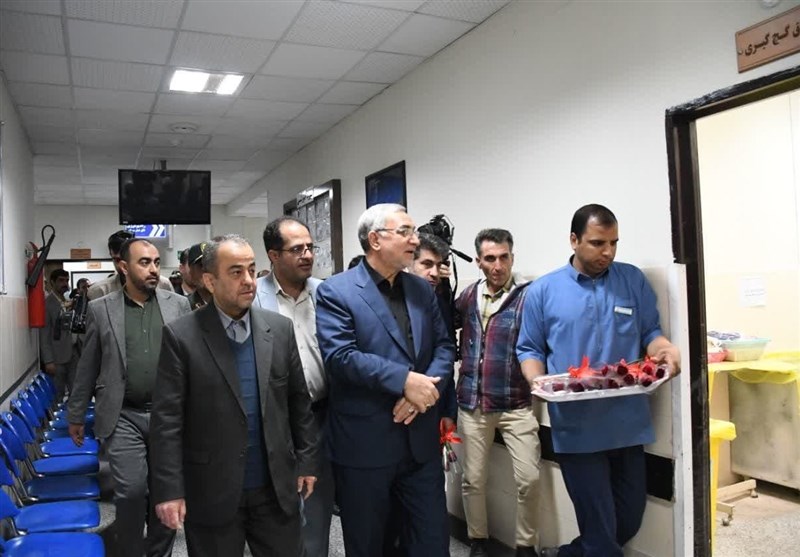 بازدید وزیر بهداشت از بیمارستان امام رضا (ع) بیرجند+ عکس