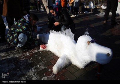 Фестиваль снеговиков в городе Хамадан