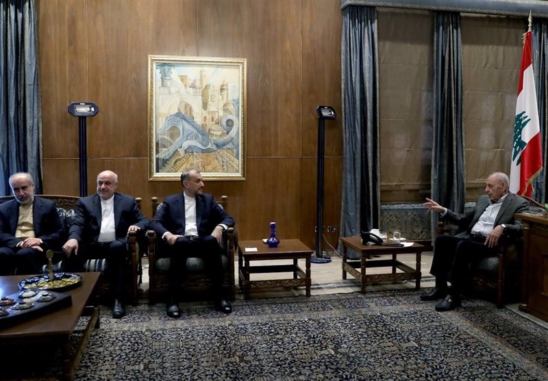 امیرعبداللهیان در دیدار با رئیس مجلس لبنان: متاسفانه هنوز هم نشانه‌هایی از تمایل آمریکا برای پایان دادن به جنگ دیده نمی‌شود