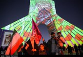 جشن پیروزی انقلاب اسلامی در برج آزادی