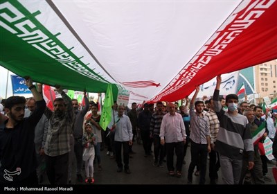 راهپیمایی 22 بهمن در بندرعباس