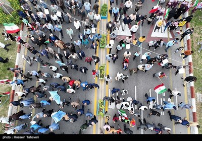 راهپیمایی 22 بهمن در کیش 