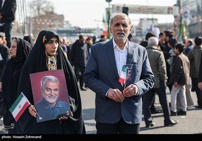 جعفر میعادفر رئیس اورژانس کشور در مراسم راهپیمایی 22 بهمن
