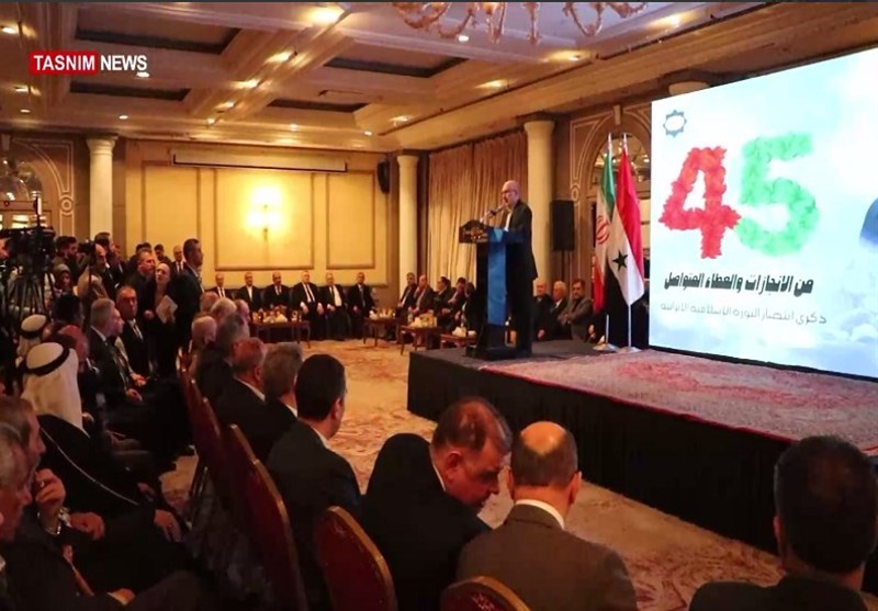 تقریر/ تسنیم.. احتفال السفارة الایرانیة فی دمشق بالذکرى الـ 45 لانتصار الثورة الاسلامیة