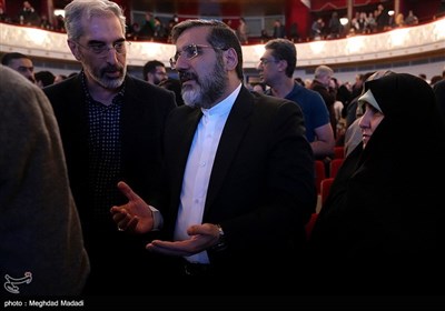 محمدمهدی اسماعیلی وزیر فرهنگ و ارشاد اسلامی در نخستین شب سی‌و‌نهمین جشنواره موسیقی فجر