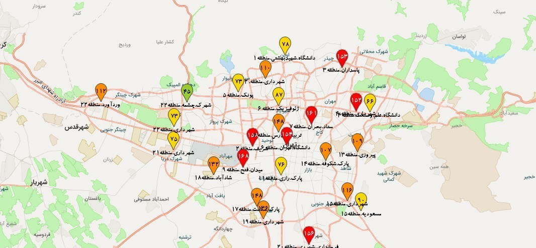 کیفیت هوای تهران , شرکت کنترل کیفیت هوا , 