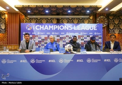 نشست خبری تیم الهلال عربستان قبل از دیدار با سپاهان ایران