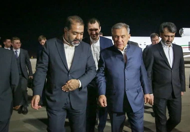 رئیس جمهور تاتارستان وارد اصفهان شد
