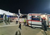 پرواز آمبولانس هوایی بال ثابت بر فراز آسمان زاهدان/ انتقال فوری بیمار دچار سانحه به تهران+ عکس