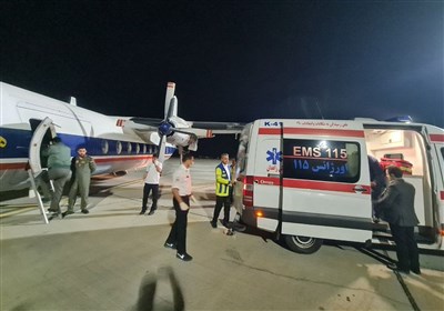  پرواز آمبولانس هوایی بال ثابت بر فراز آسمان زاهدان/ انتقال فوری بیمار دچار سانحه به تهران+ عکس 