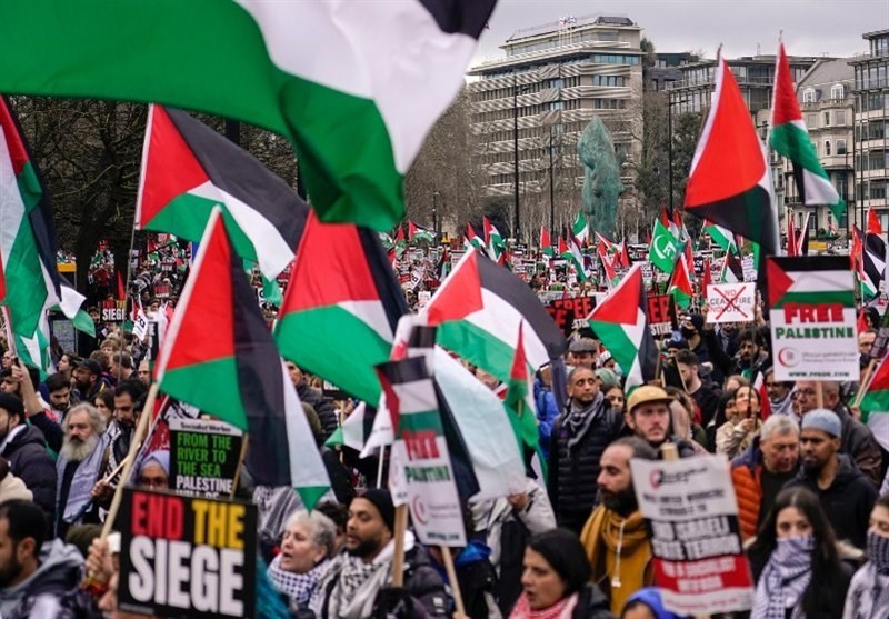 تظاهرات حمایت از مردم نوار غزه در سراسر اروپا