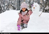 بارش سنگین برف در کاشان/ دیار کویری ایران زمستانی شد + فیلم