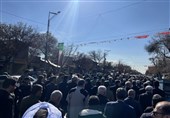 تشییع پیکر سردار جنگ تحمیلی در قزوین/ شهر به احترام &quot;فرمانده حیدری&quot; ایستاد + فیلم
