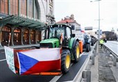 Tractors Roll into Downtown Prague as Czech Farmers Join Protests