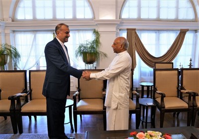  دیدار امیرعبداللهیان با نخست وزیر سری‌لانکا 