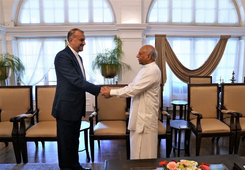دیدار امیرعبداللهیان با نخست وزیر سری‌لانکا
