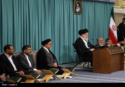 دیدار شرکت کنندگان در چهلمین دوره مسابقات بین‌المللی قرآن با رهبر معظم انقلاب اسلامی