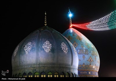 حال و هوای مسجد جمکران در شب نیمه شعبان