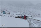 امدادرسانی هلال احمر کرمان به بیش از 1300 نفر حادثه دیده در برف و کولاک + تصویر