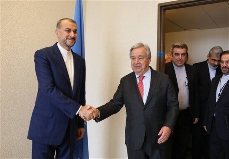 دیدار امیرعبداللهیان با دبیرکل سازمان ملل در ژنو