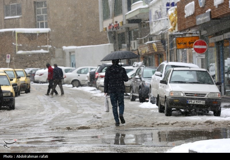 تداوم بارش برف و باران در مناطق شمالی و غربی استان سمنان