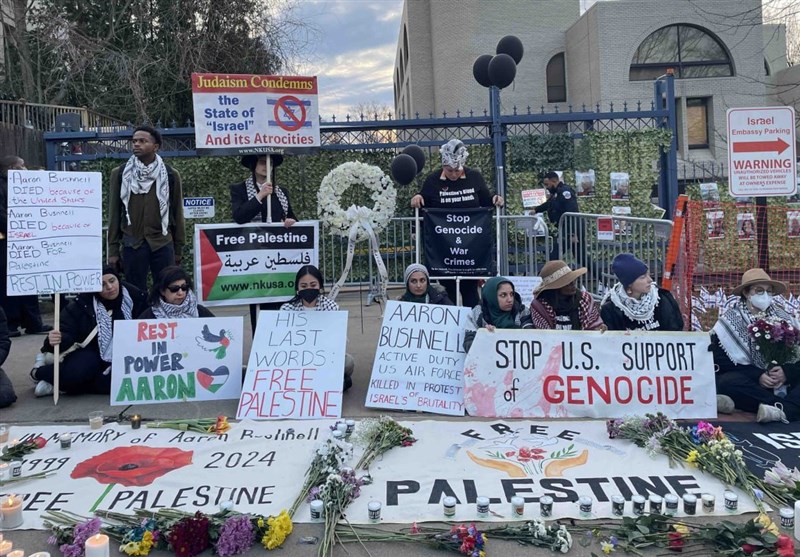 Vigil Held in DC for US Airman Who Protested Israel&apos;s Atrocities in Gaza