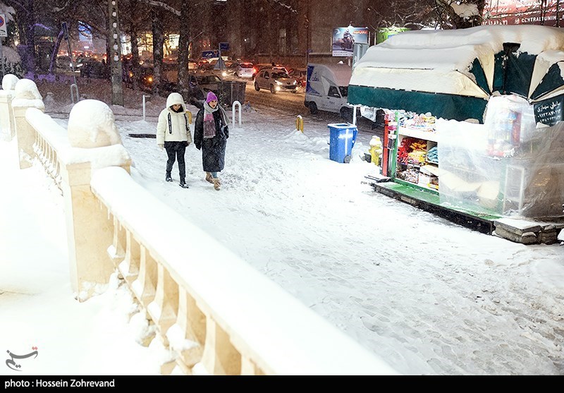 بارش برف , شهرداری تهران , 