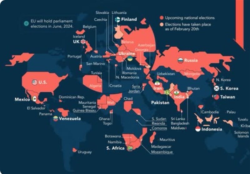 Год с большим количеством выборов в мире!+ Инфографика 2024 год — самый загруженный для выборов, когда-либо зарегистрированный в мире