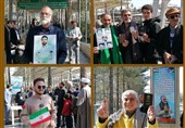 حضور مردم در انتخابات ریاست جمهوری در دیار خاوران+فیلم