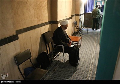 حضور مجید انصاری در حسینیه جماران پای صندوق رای