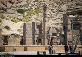 تخت جمشيد في محافظة فارس جنوب إيران