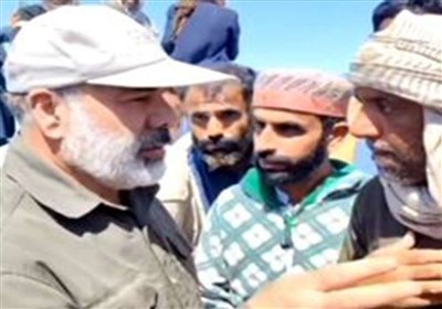حضور استاندار سیستان و بلوچستان در مناطق سیل‌زده